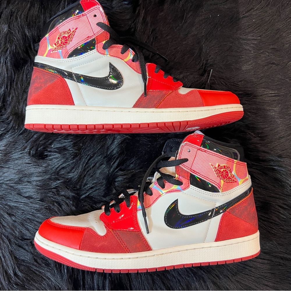🔥 JORDAN 1 RETRO HIGH OG (Spider Man Across the Spider Verse | EUC | Size 12M